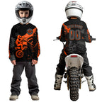Custom Orange Motocross Racing Jersey Personalized Dirt Bike Shirts