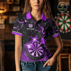 Custom Purple Galaxy Dragon Darts Shirt Darts Team Jerseys Dartboard Shirt