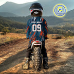 Orange and Blue Motocross Jersey Dirt Bike Motorcycle Racing Shirt