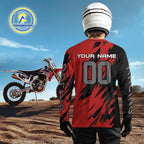 Red Custom Motocross Jersey Dirt Bike Shirts Motorcycle Shirt