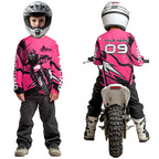 Pink Custom Motocross Jersey Dirt Bike Shirts Off road Riding Shirt