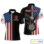 Custom American Flag Eagle Darts Shirt Darts Team Jerseys Dartboard Shirt Dart League