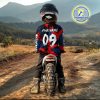 Custom Red and Blue Motocross Jersey Dirt Bike Jersey Riding Shirt