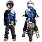Blue Motocross Jersey Custom Dirt Bike Shirts Motorcycle Shirt