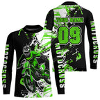 Green Motocross Jersey Custom Dirt Bike Shirts Motorcycle Shirt