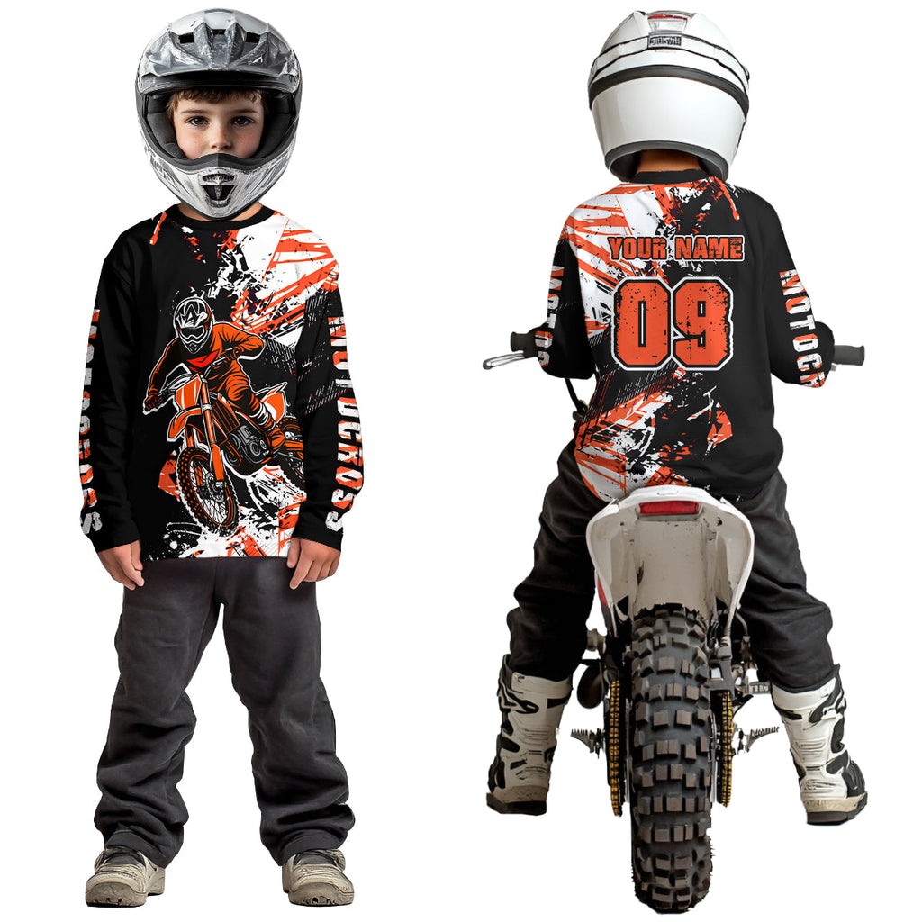 Orange Motocross Jersey Custom Dirt Bike Shirts Motorcycle Shirt