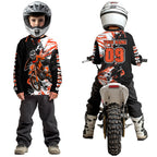 Orange Motocross Jersey Custom Dirt Bike Shirts Motorcycle Shirt