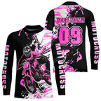 Pink Motocross Jersey Custom Dirt Bike Shirts Motorcycle Shirt