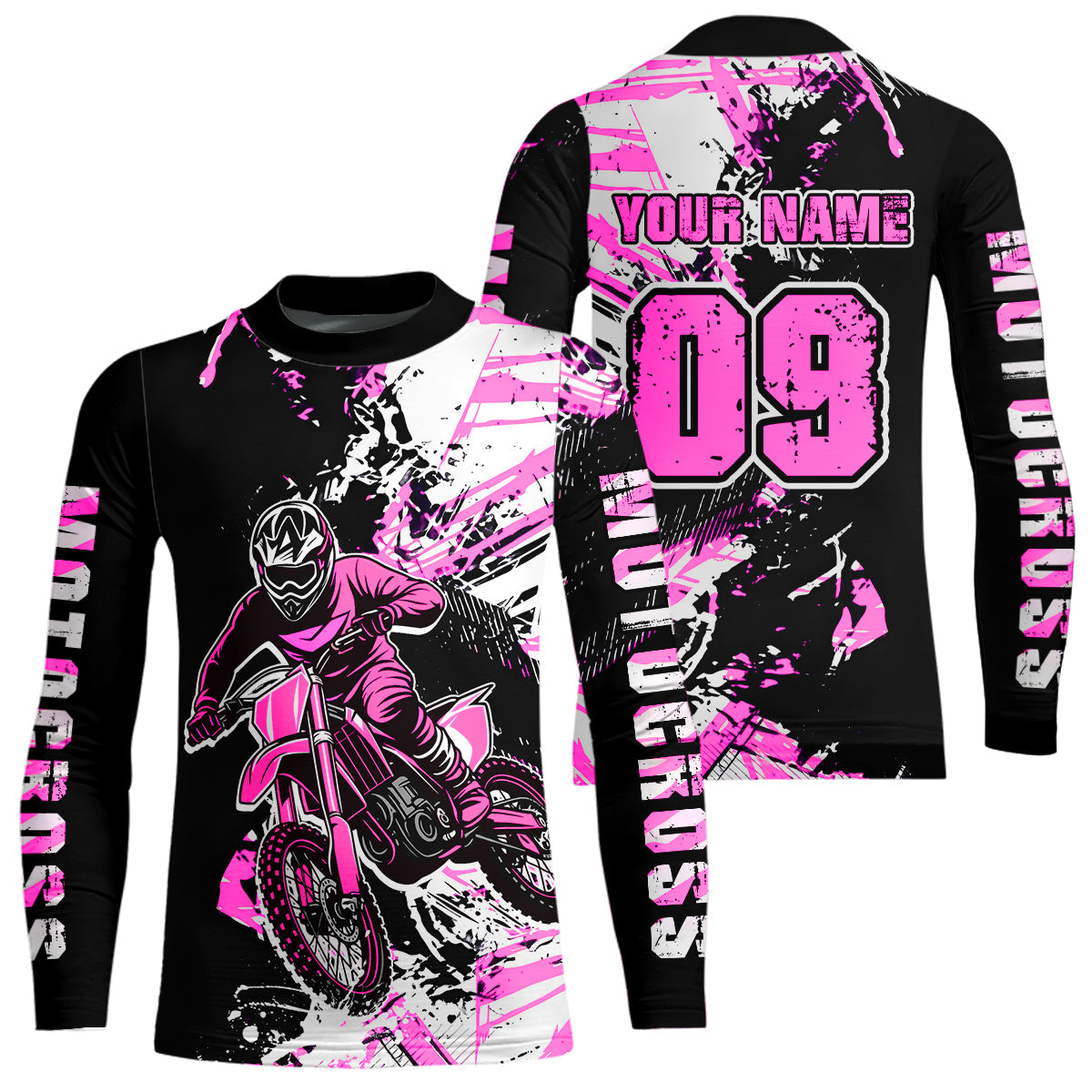 Pink Motocross Jersey Custom Dirt Bike Shirts Motorcycle Shirt
