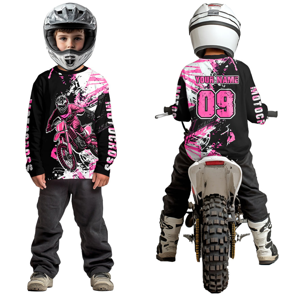 Pink Motocross Jersey Custom Dirt Bike Shirts Motorcycle Shirt