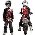 Red Motocross Jersey Custom Dirt Bike Shirts Motorcycle Shirt