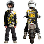 Yellow Motocross Jersey Custom Dirt Bike Shirts Motorcycle Shirt