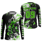 Green Motocross Jersey Custom Dirt Bike Shirts Motorcycle Shirt