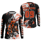 Orange Motocross Jersey Custom Dirt Bike Shirts Motorcycle Shirt