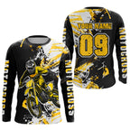 Yellow Motocross Jersey Custom Dirt Bike Shirts Motorcycle Shirt