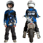 Blue Motocross Jersey Custom Dirt Bike Shirts Motorcycle Shirt