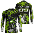 Green Motocross Jersey Custom Dirt Bike Shirts Motorcycle Shirt