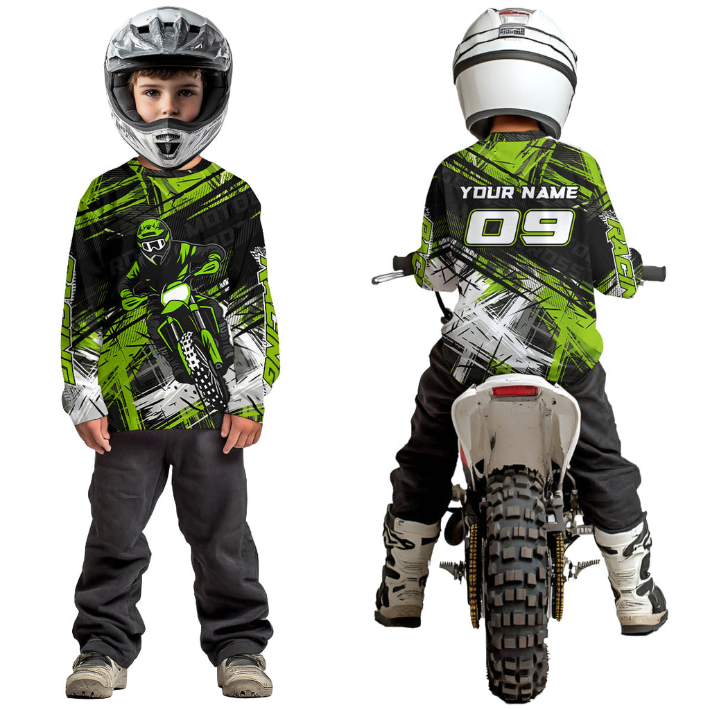 Green Motocross Jersey Custom Dirt Bike Shirts Motorcycle Shirt