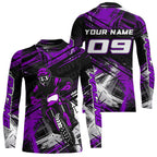 Purple Motocross Jersey Custom Dirt Bike Shirts Motorcycle Shirt
