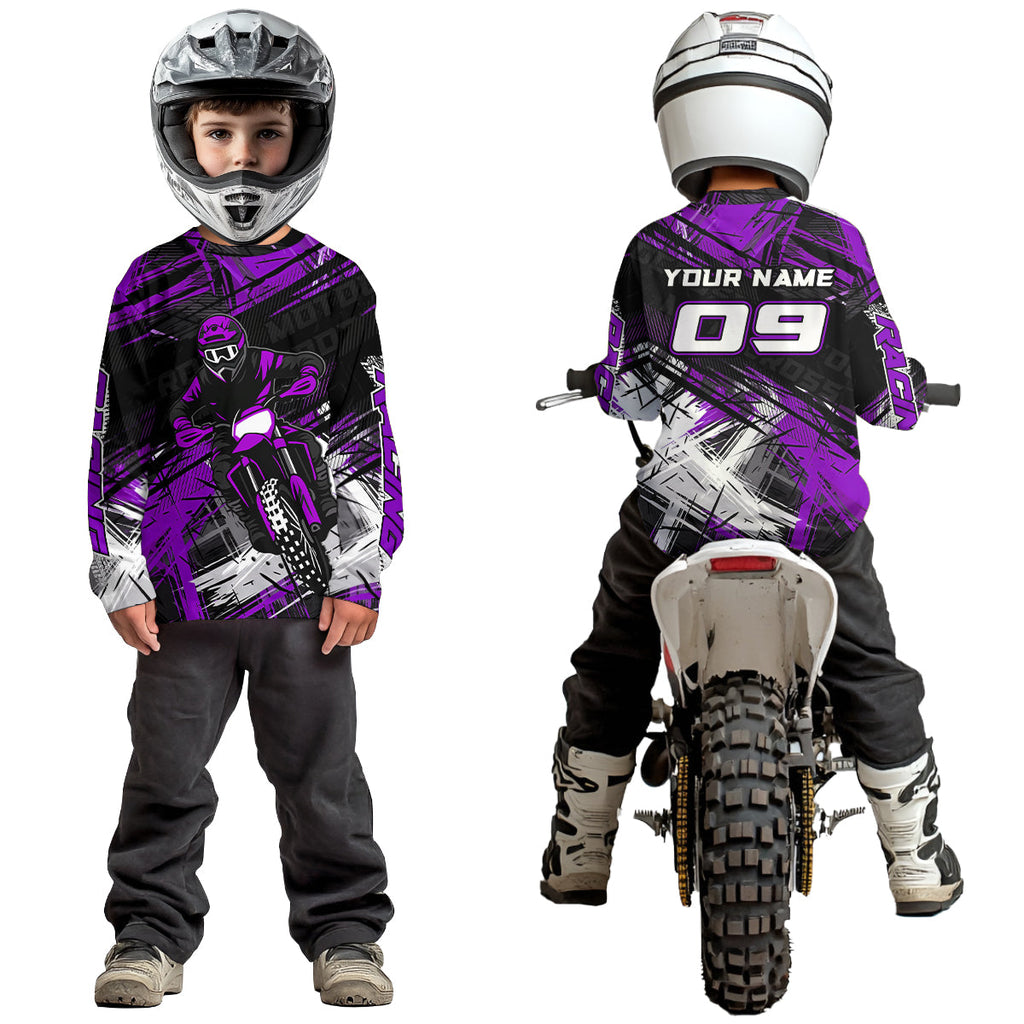 Purple Motocross Jersey Custom Dirt Bike Shirts Motorcycle Shirt