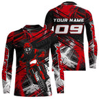 Red Motocross Jersey Custom Dirt Bike Shirts Motorcycle Shirt
