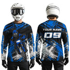 Blue Motocross Jersey Custom Dirt Bike Shirts Motorcycle Shirt
