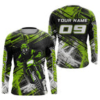 Green Motocross Jersey Custom Dirt Bike Shirts Motorcycle Shirt