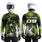 Green Motocross Jersey Custom Dirt Bike Shirts Motorcycle Shirt