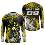 Yellow Motocross Jersey Custom Dirt Bike Shirts Motorcycle Shirt