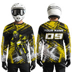 Yellow Motocross Jersey Custom Dirt Bike Shirts Motorcycle Shirt