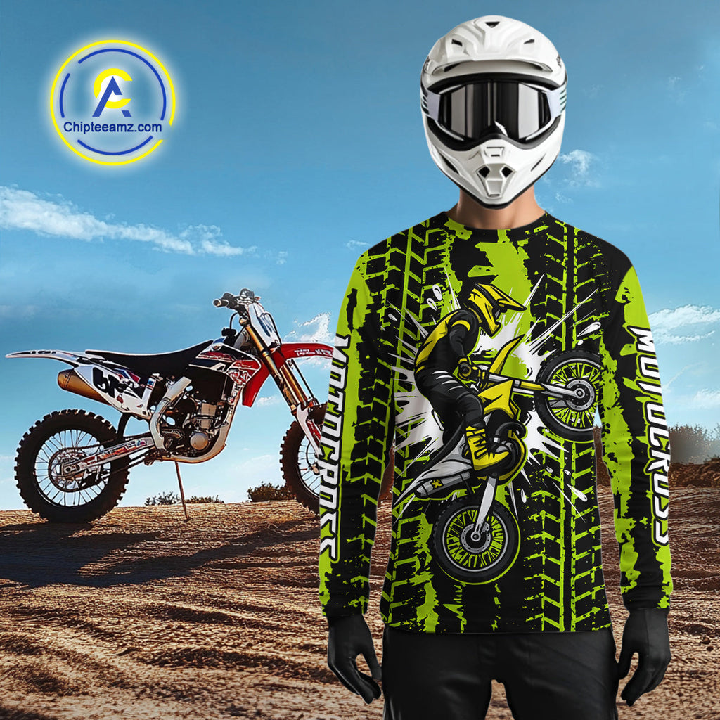 Custom Motocross Jersey Dirt Bike Shirts Motorcycle Riding Shirt