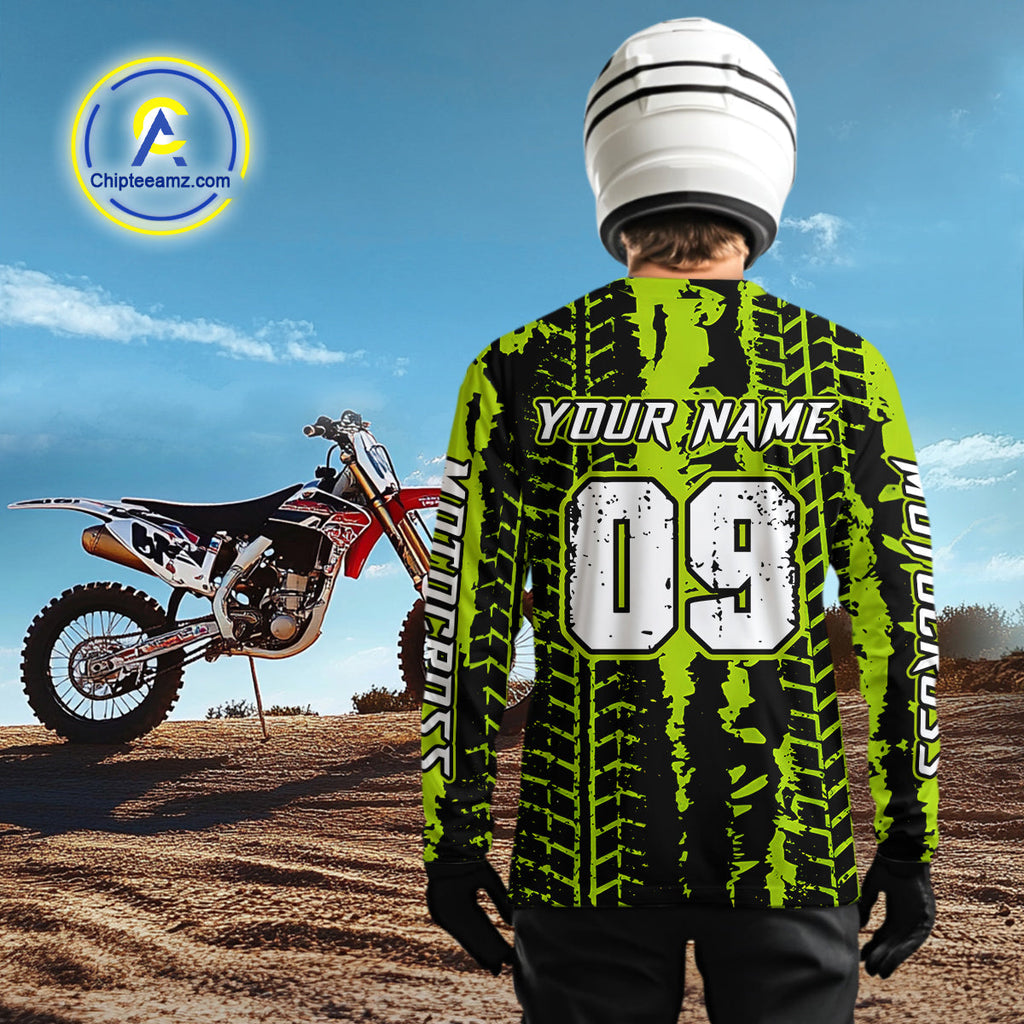 Custom Motocross Jersey Dirt Bike Shirts Motorcycle Riding Shirt