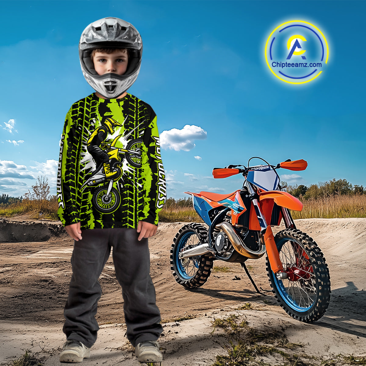 Custom Motocross Jersey Dirt Bike Shirts Motorcycle Riding Shirt