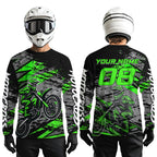Green Motocross Jersey Custom Dirt Bike Shirts Racing Offroad Jersey