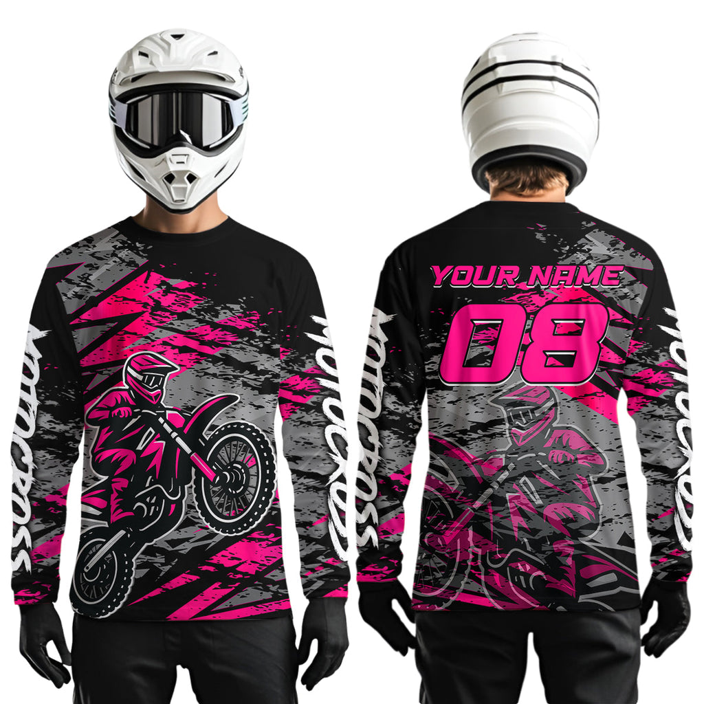 Pink Motocross Jersey Custom Dirt Bike Shirts Racing Offroad Jersey