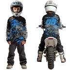 Blue Motocross Jersey Custom Dirt Bike Shirts Racing Offroad Jersey