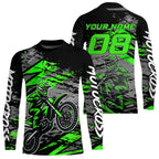 Green Motocross Jersey Custom Dirt Bike Shirts Racing Offroad Jersey