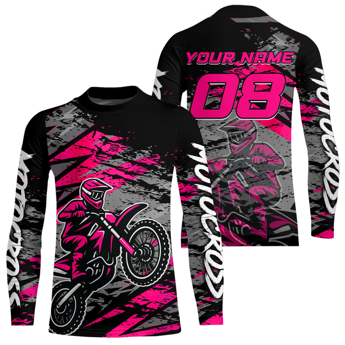 Pink Motocross Jersey Custom Dirt Bike Shirts Racing Offroad Jersey
