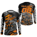 Orange Motocross Jersey Custom Dirt Bike Shirts Racing Offroad Jersey