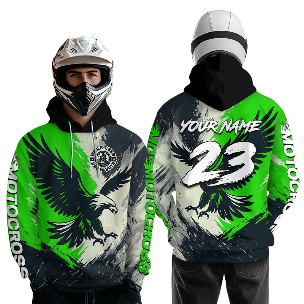 Eagle Motocross Hoodie Dirt Bike Racing Hoodie Adult Hooded Shirt