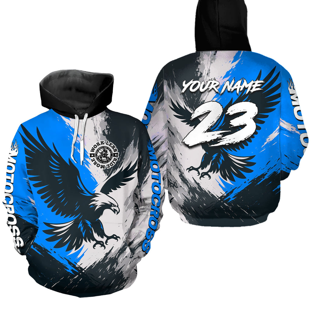 Eagle Motocross Hoodie Dirt Bike Racing Hoodie Adult Hooded Shirt