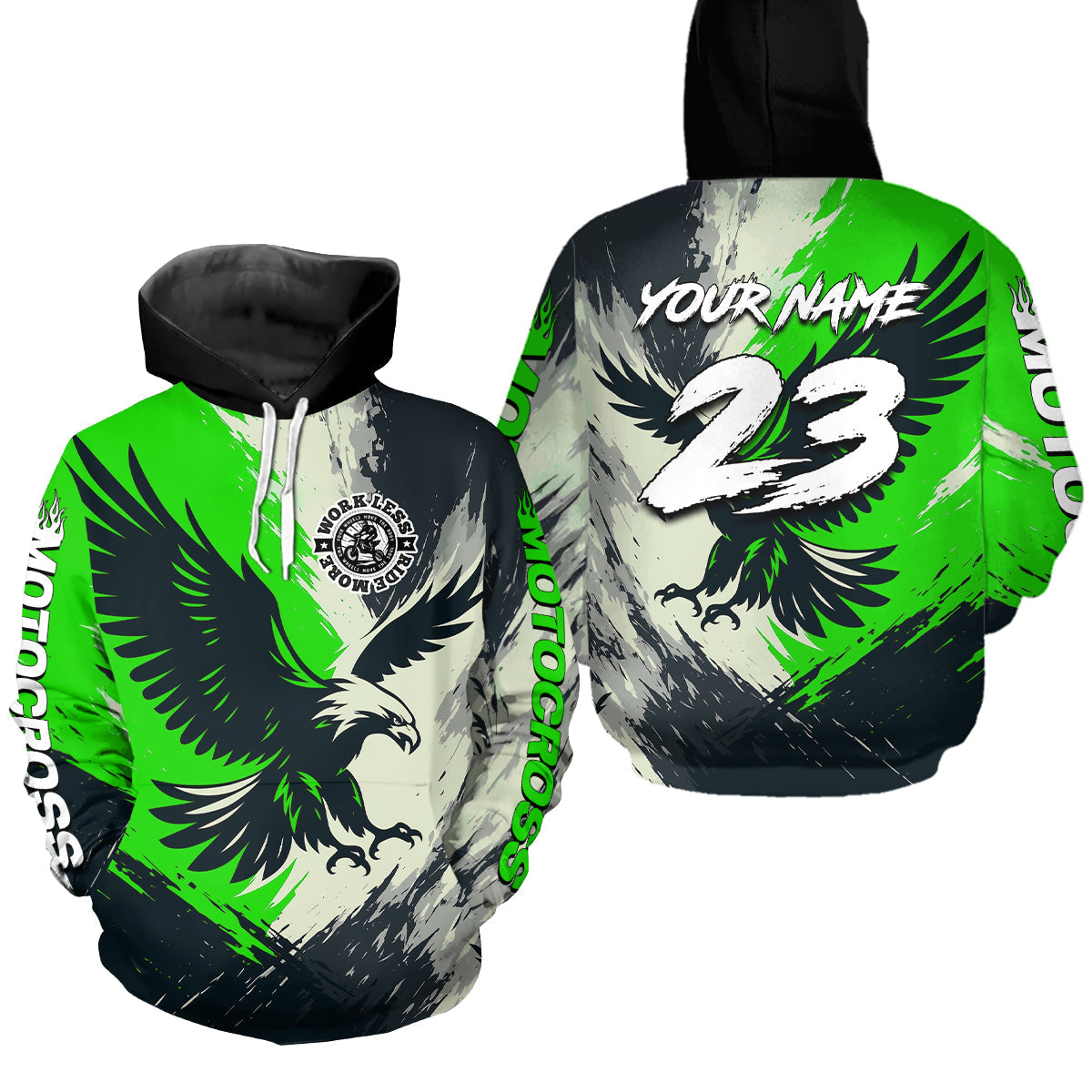 Eagle Motocross Hoodie Dirt Bike Racing Hoodie Adult Hooded Shirt