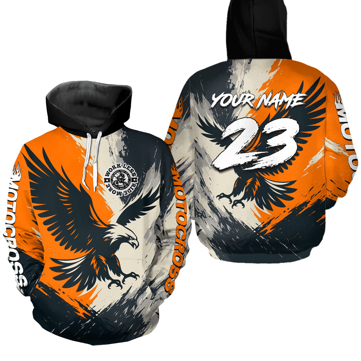 Eagle Motocross Hoodie Dirt Bike Racing Hoodie Adult Hooded Shirt