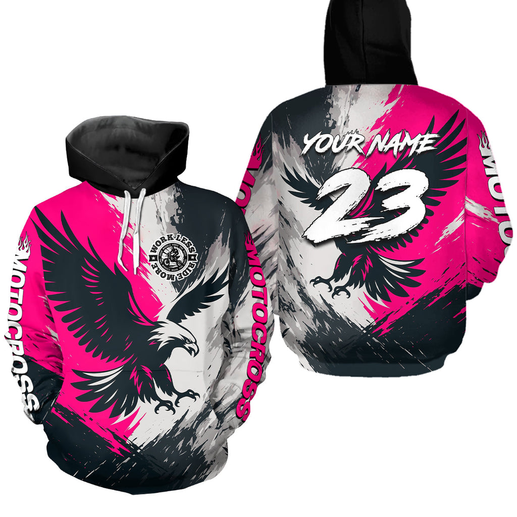 Eagle Motocross Hoodie Dirt Bike Racing Hoodie Adult Hooded Shirt