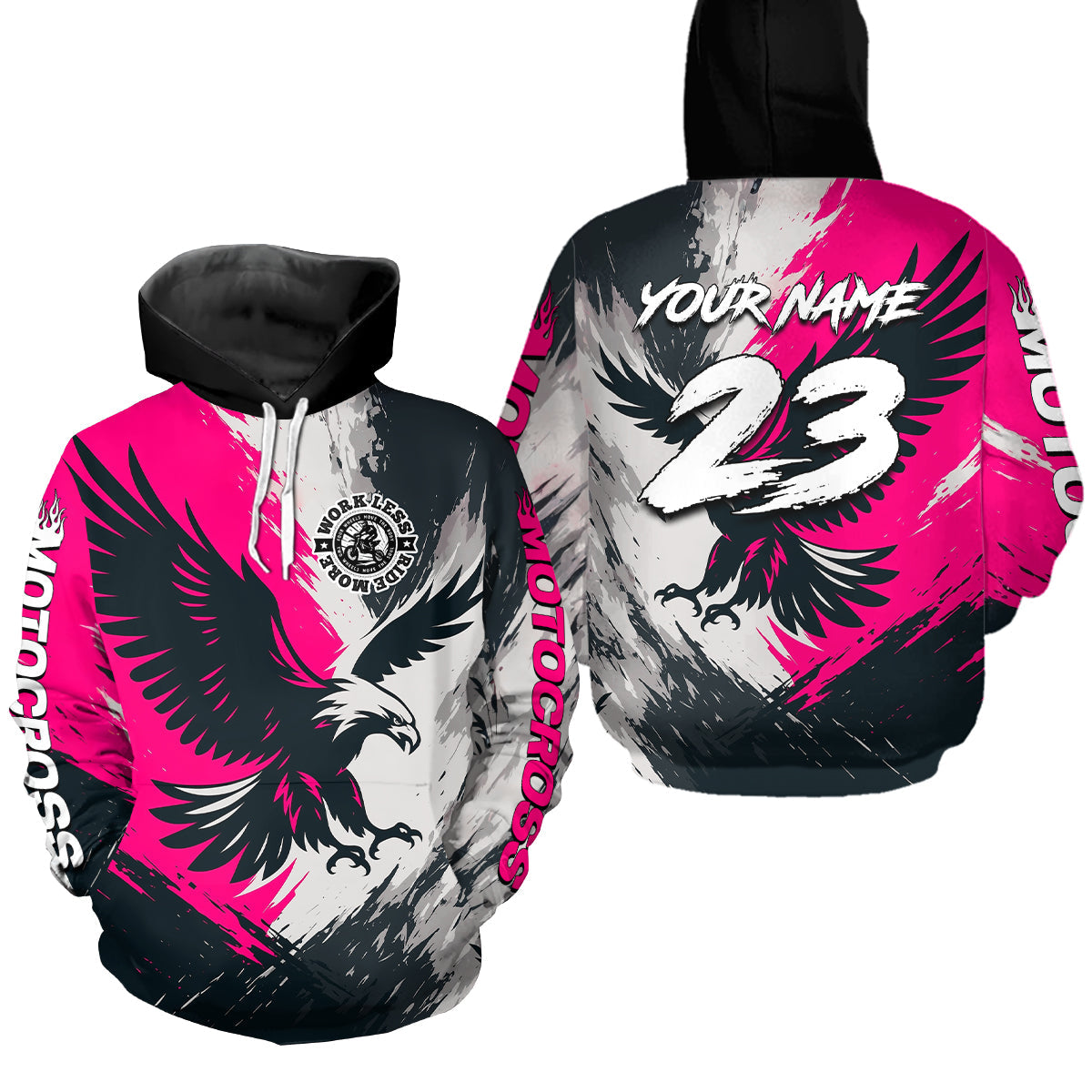 Eagle Motocross Hoodie Dirt Bike Racing Hoodie Adult Hooded Shirt