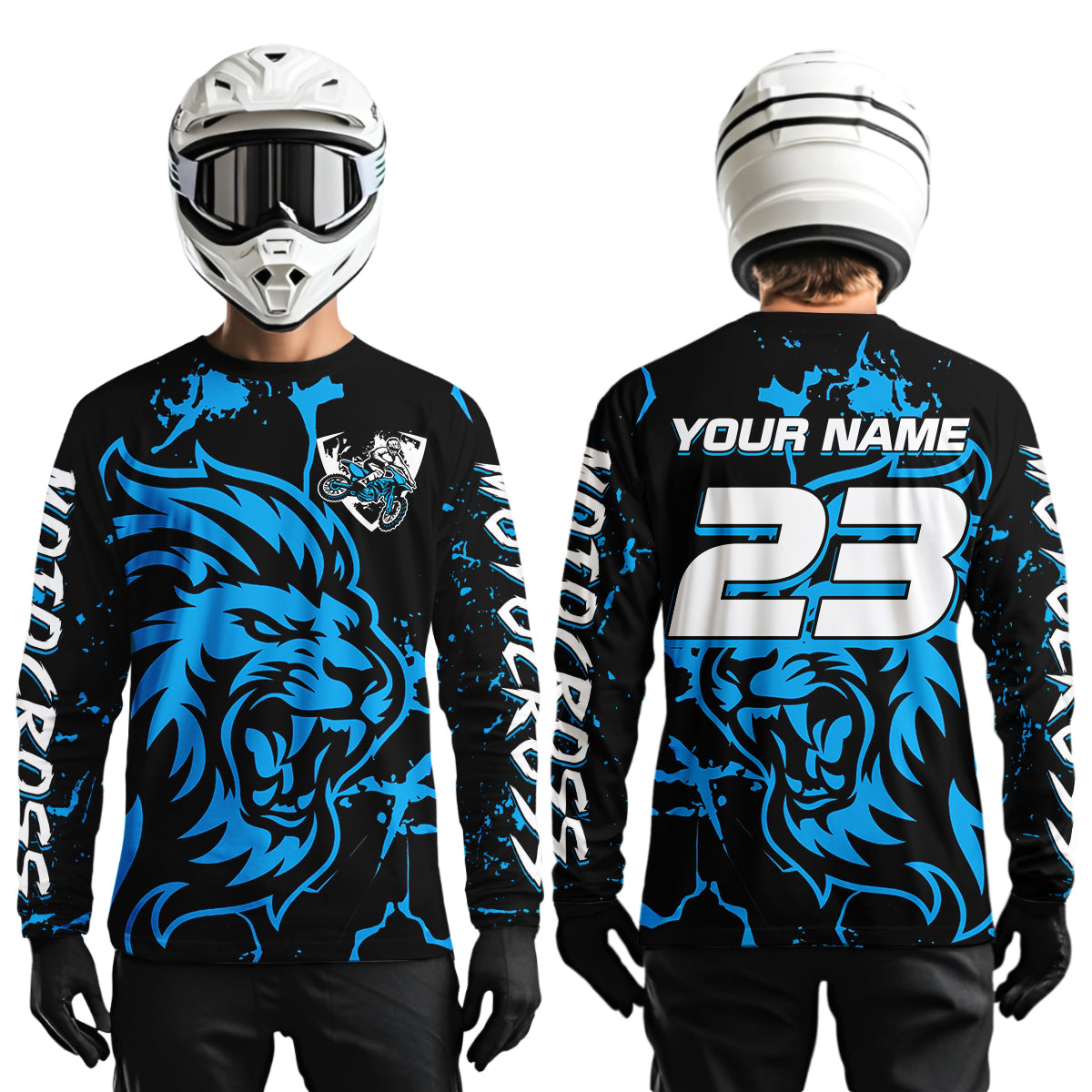 Blue Lion Custom Motocross Racing Jersey Dirt Bike Shirts Riding Shirt