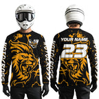 Orange Lion Custom Motocross Racing Jersey Dirt Bike Shirts Riding Shirt