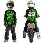 Green Lion Custom Motocross Racing Jersey Dirt Bike Shirts Riding Shirt