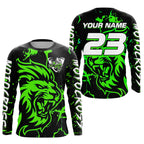 Green Lion Custom Motocross Racing Jersey Dirt Bike Shirts Riding Shirt