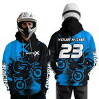 Custom Motocross Hoodie Dirt Bike Racing Hoodie Adult Hooded Shirt